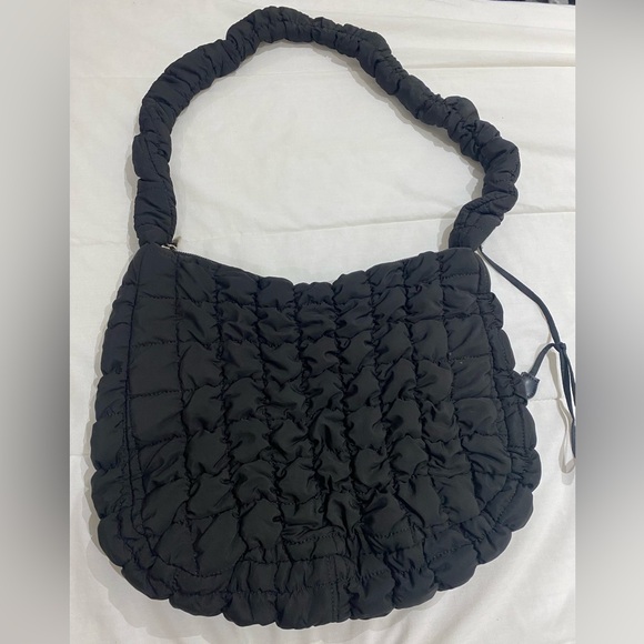 Quilted black crossbody bag - Picture 5 of 5